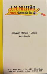 JM Militão - Pinturas e restauração, lda.