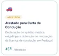 Atestado para carta de condução