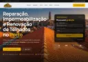 Site da Telhados Renovados feito pela High Level Marketing